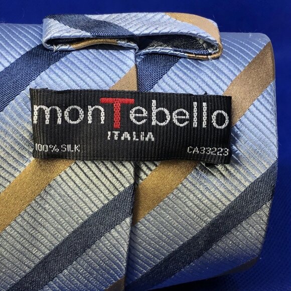 Montebello 60" Made in Italy 100% Silk Necktie - Picture 2 of 3